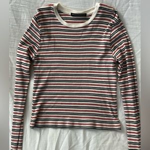 Brandy Melville Stripped Long Sleeve Cropped